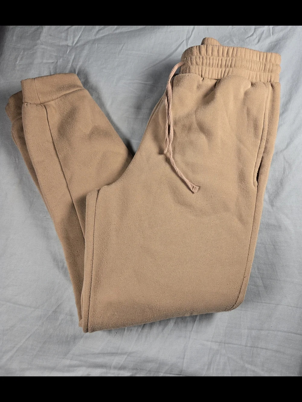Fashion Nova Men's Or  Women's Unisex Drawstring Joggers - Beige